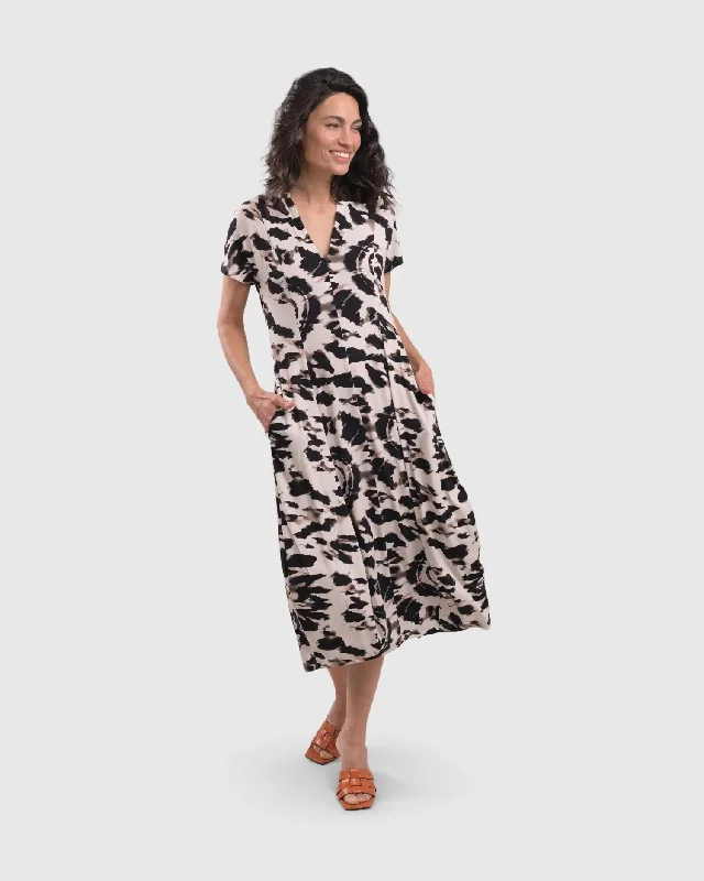 Jane Cocoon Midi Dress, Tie Dye