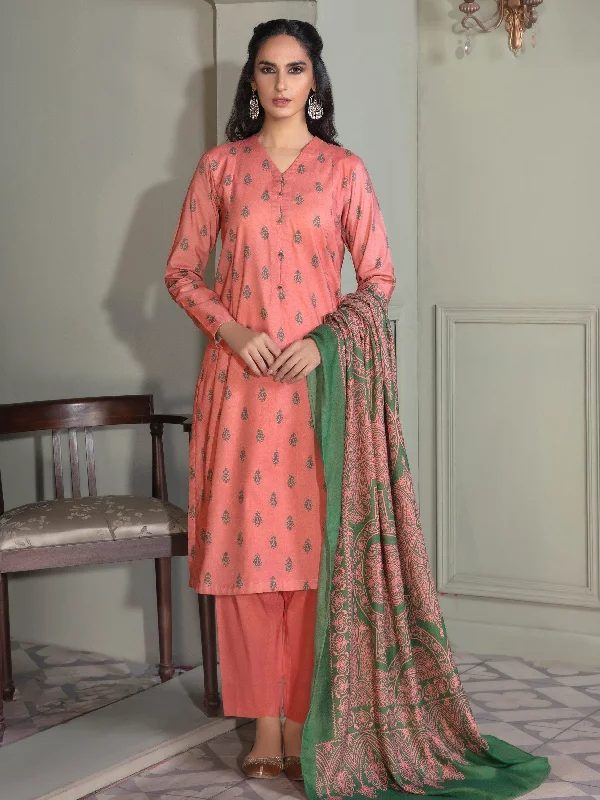 3 Piece Khaddar Suit-Printed (Unstitched)