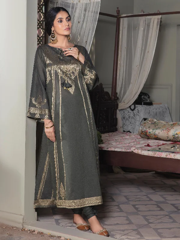 2 Piece Jacquard Suit-Printed (Unstitched)