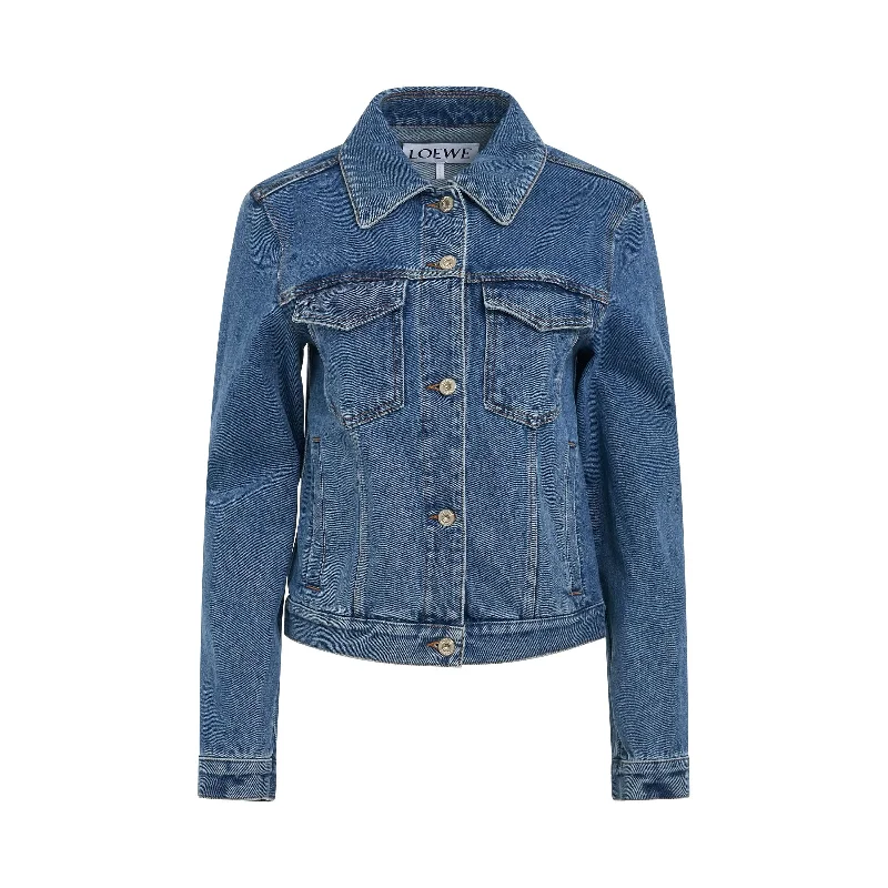 Anagram Jacket in Mid Blue Denim