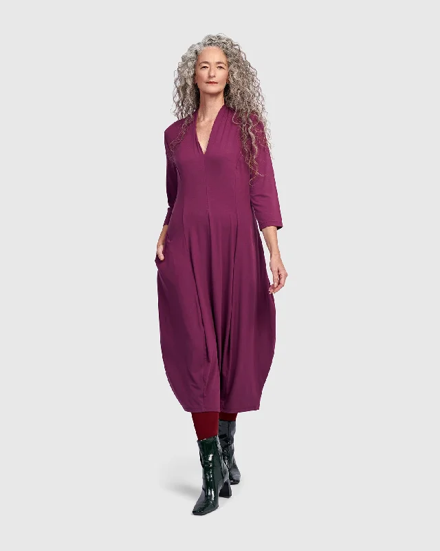 Essential Cocoon Dress, Sangria