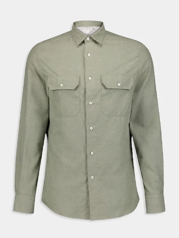 Long-Sleeve Button-Up Shirt