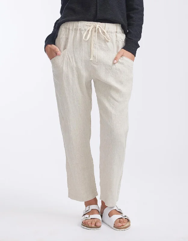 Luxe Linen Pants - Natural