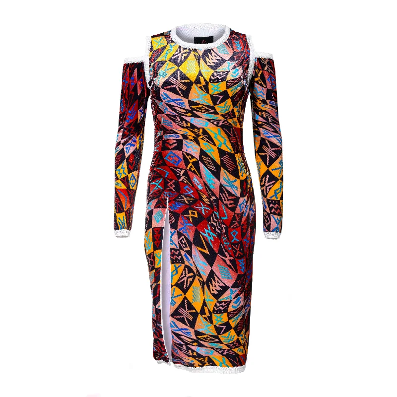 MAXHOSA MLDR58 - LADIES VELVET DRESS