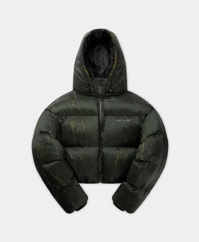 Cardamom Green Jorja Puffer Jacket