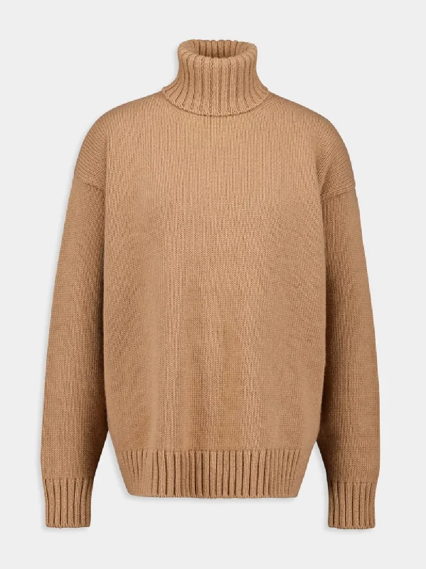 Roll-Neck Virgin-Wool Jumper