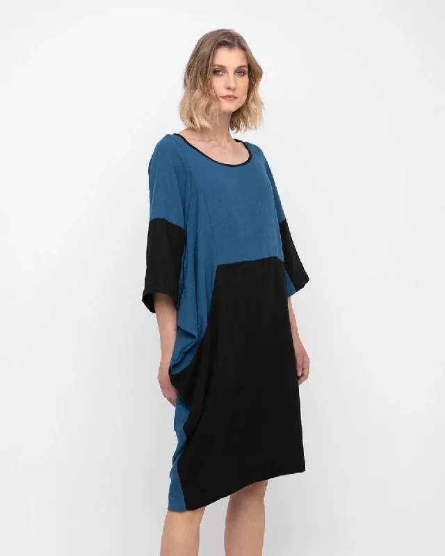 Ozai N Ku Hurricane Dress, Blue/Black