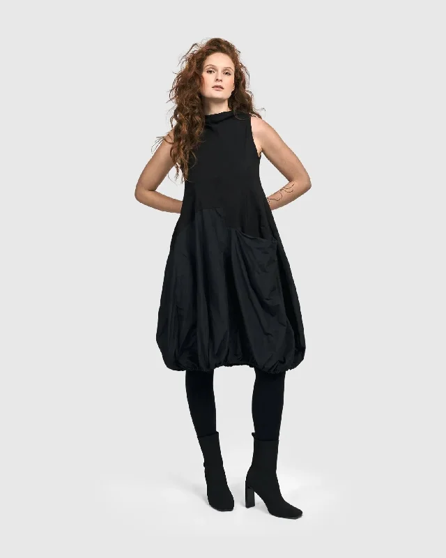 Urban Spectre Sleeveless Dress, Black