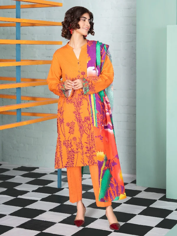 2 Piece Khaddar Suit-Printed (Unstitched)