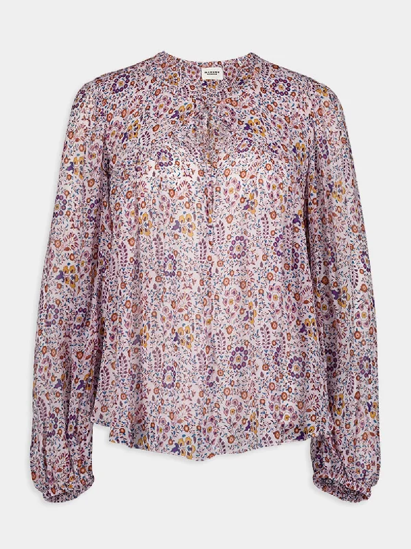 Daytonea Floral-Print Blouse