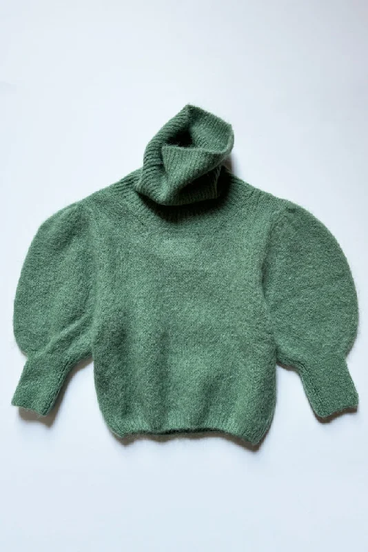 AD PIRO ROLLNECK PULLOVER, DK GREEN