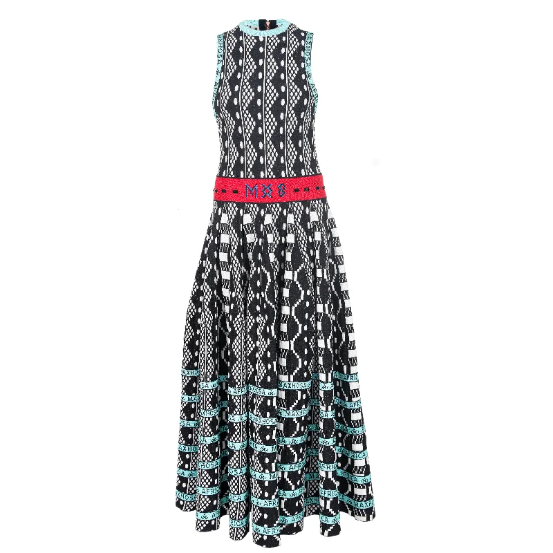 MAXHOSA MLDR63 - LADIES SLEEVELESS PLEATED DRESS