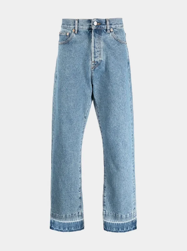 VLogo Straight-Leg Jeans