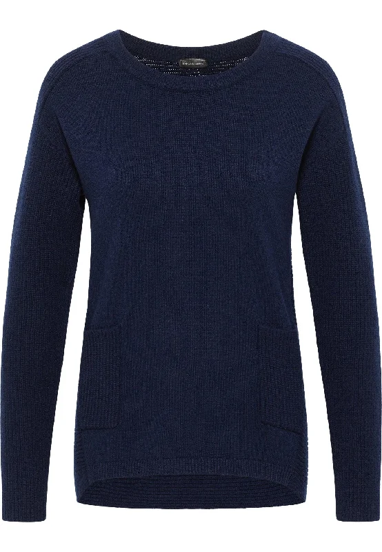 Barbara Lebek Womens Roundneck pullover - Navy