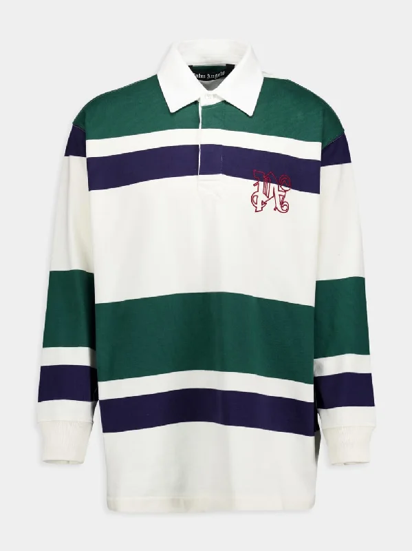 Monogram Cotton Rugby Polo