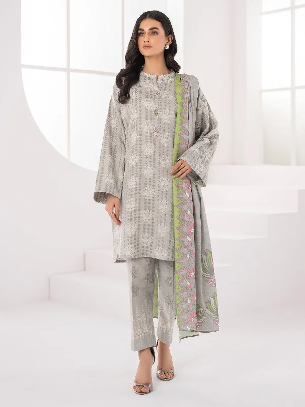 3 Piece Khaddar Suit-Printed (Unstitched)