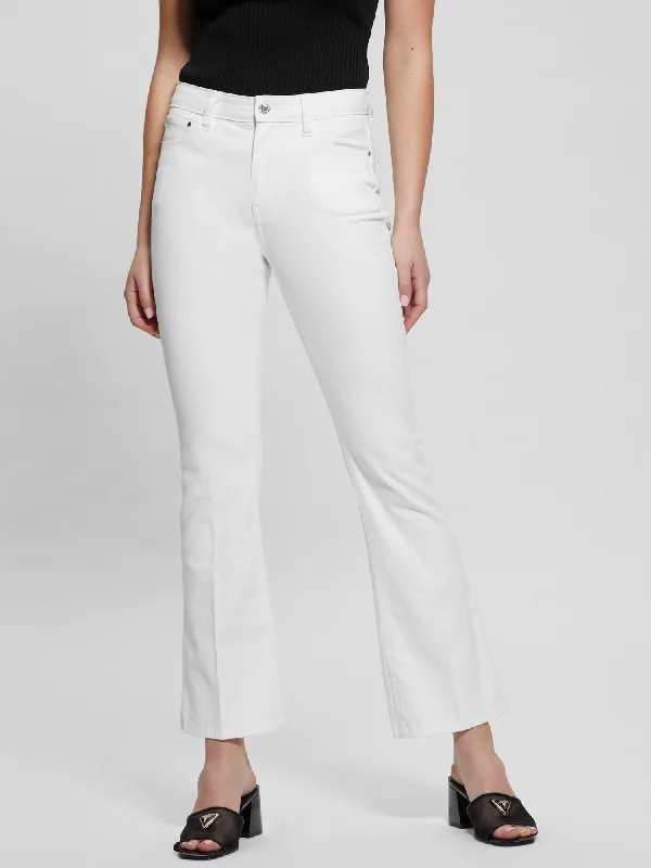 High-Rise Sexy Flare Denim in White Wash