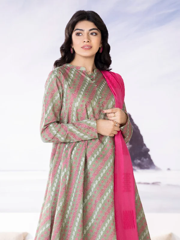 2 Piece Jacquard Suit-Printed (Unstitched)