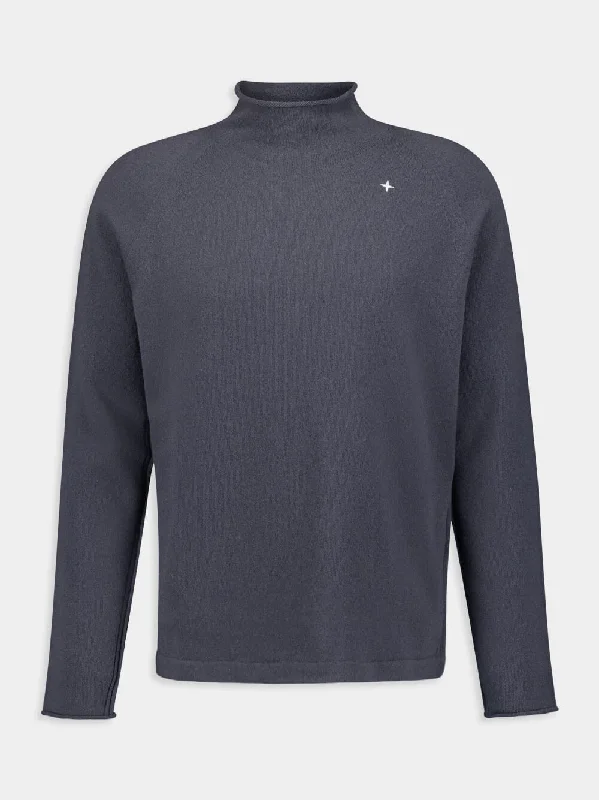 Wool-Blend Rol Neck Jumper