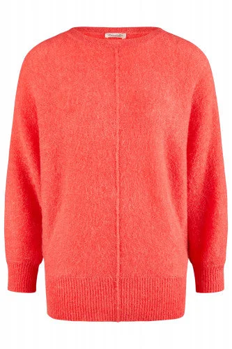 Barbara Lebek Womens Pullover - Coral