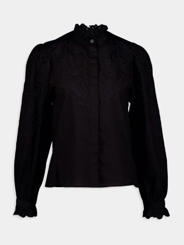 Raissa Broderie Anglaise Cotton Shirt