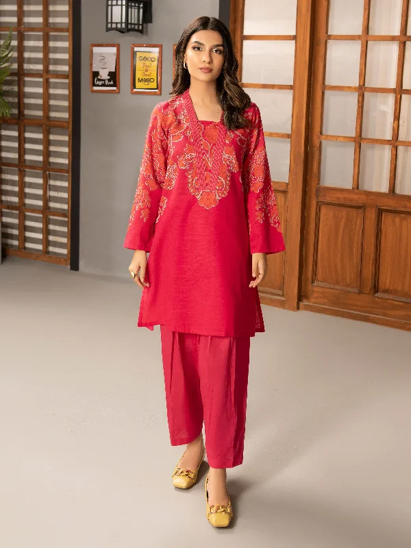 2 Piece Khaddar Suit-Printed (Unstitched)