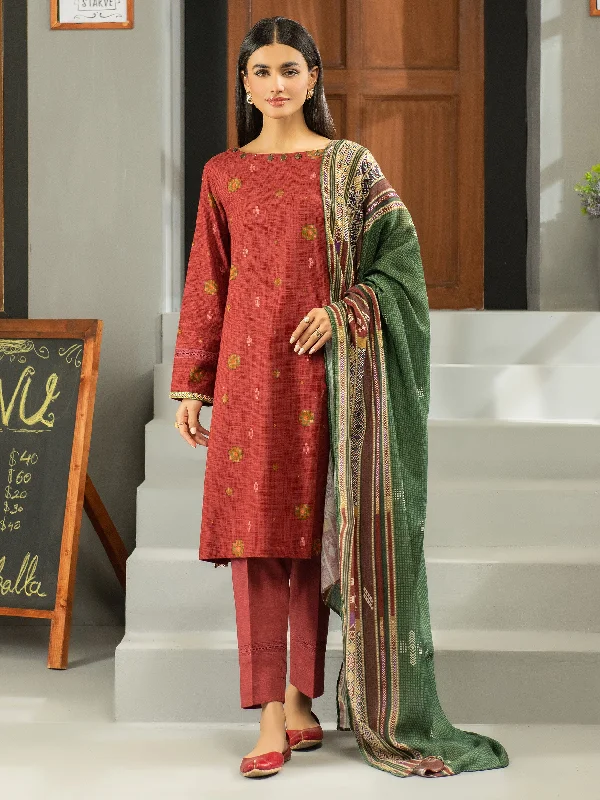 3 Piece Khaddar Suit-Printed (Unstitched)