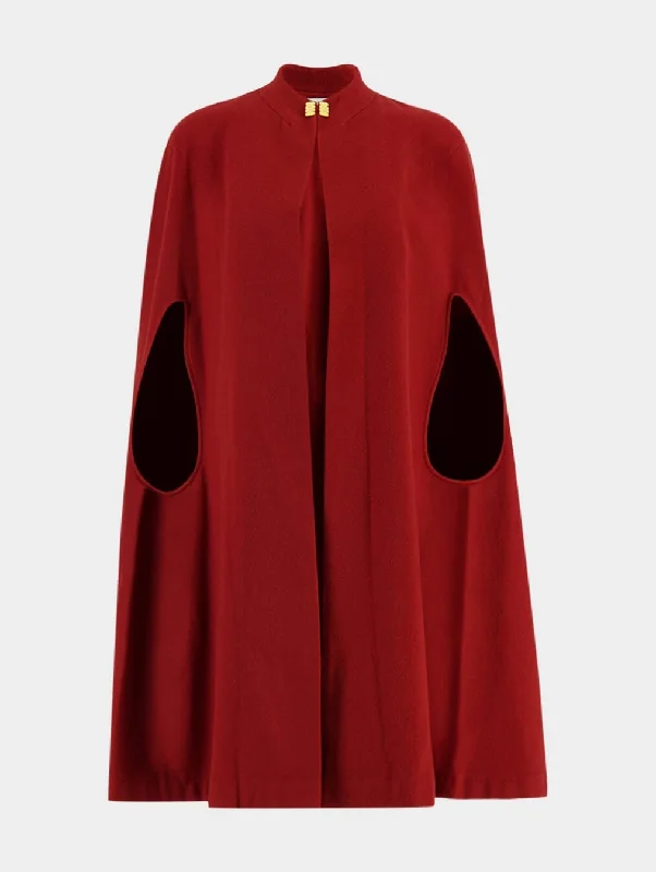 Zevio Cape With Paisley Shape Cut-Outs