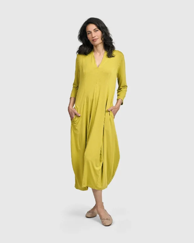 Essential Cocoon Dress, Lime