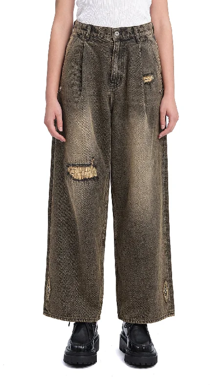 Soil Denim Studded Balloon Jeans