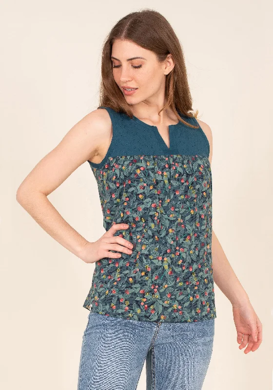 Summer Berry Sleeveless Top