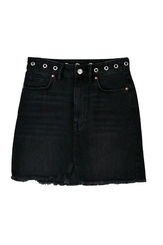 All Saints - Eyelet Detail Denim Mini