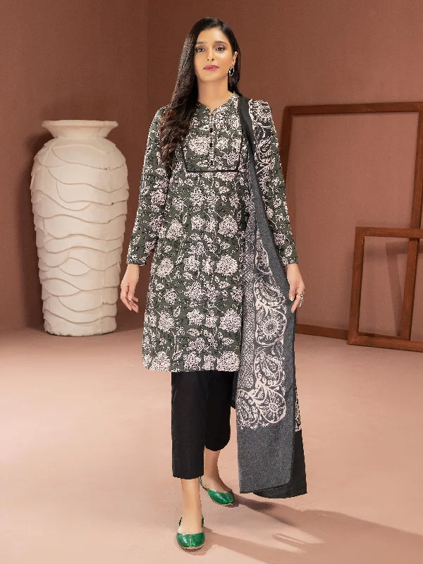 2 Piece Khaddar Suit-Printed (Unstitched)