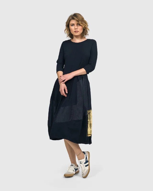 Lexington Crew Cocoon Dress, Navy