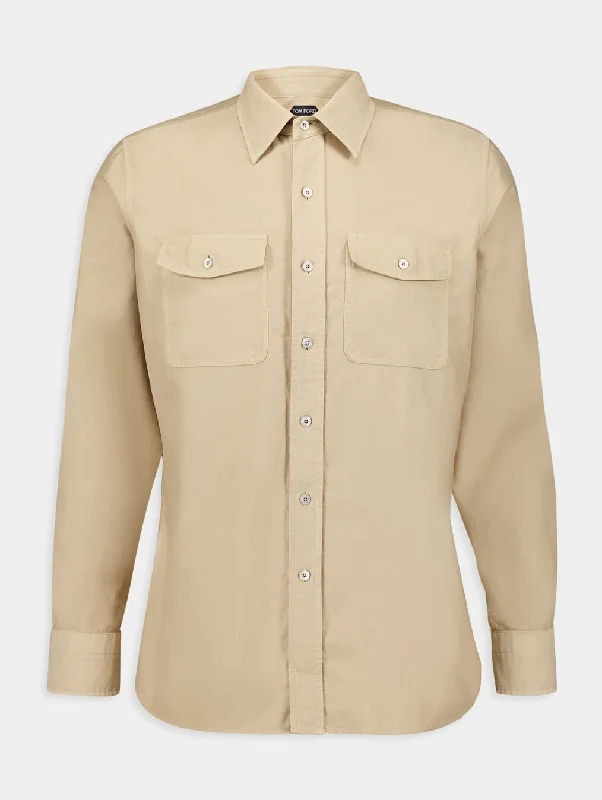 Button-Up Cotton Shirt