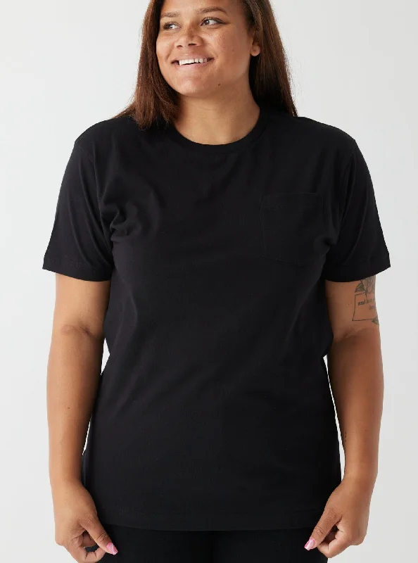 Heavyweight Pocket Tee - Black