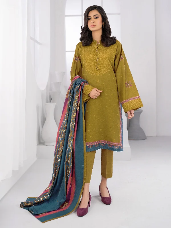 3 Piece Khaddar Suit-Printed (Unstitched)