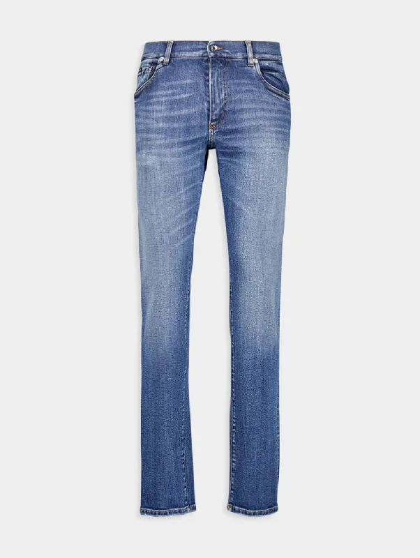 Washed Skinny Stretch Jeans