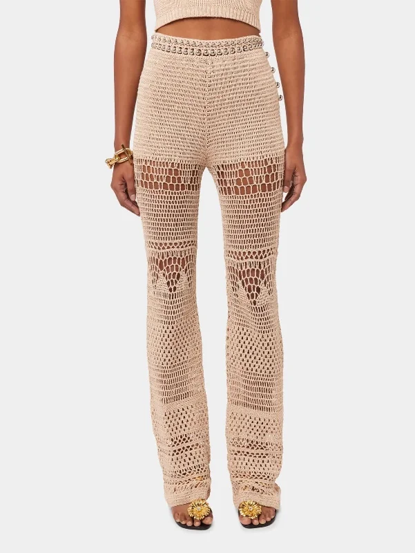 Crochet Flare Trousers