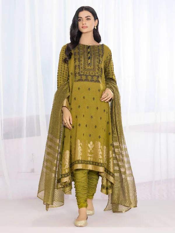 2 Piece Jacquard Suit-Printed (Unstitched)