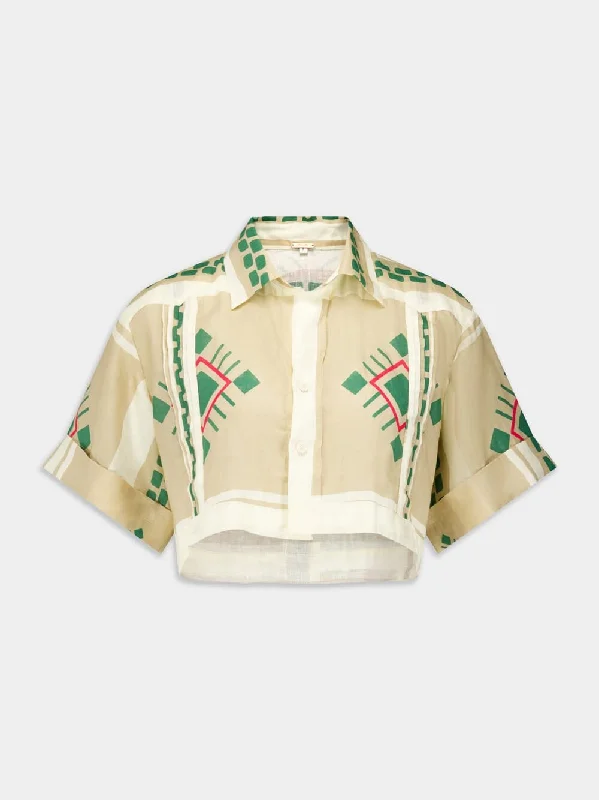 Guapi Cropped Linen Shirt