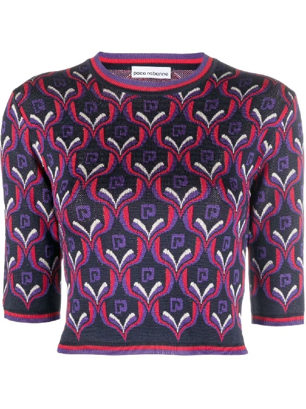 Jacquard-Knit Jumper