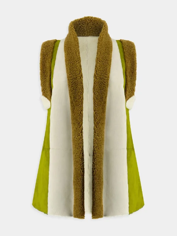 Shearling Reversible Zipouni Gilet