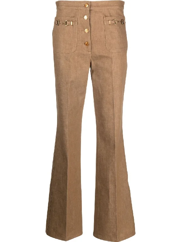 Horsebit Flared Trousers