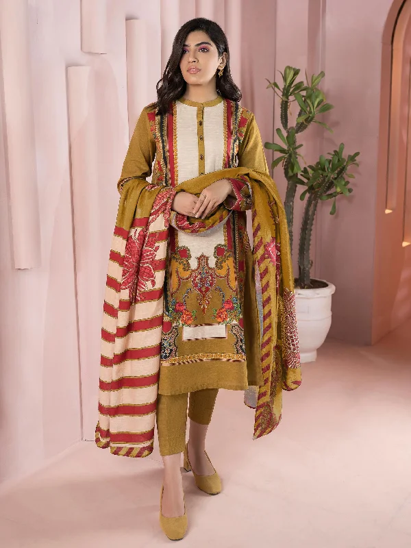 3 Piece Khaddar Suit-Printed (Unstitched)