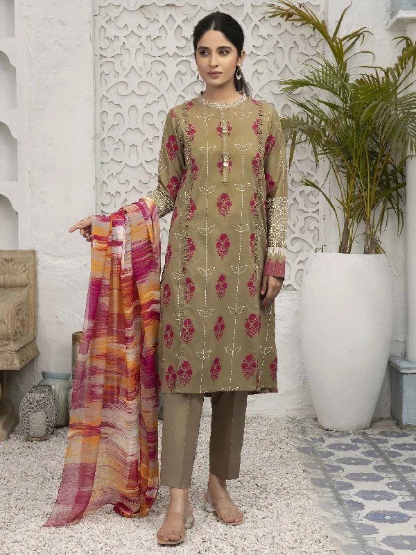 Printed Lawn 3 Piece Suit