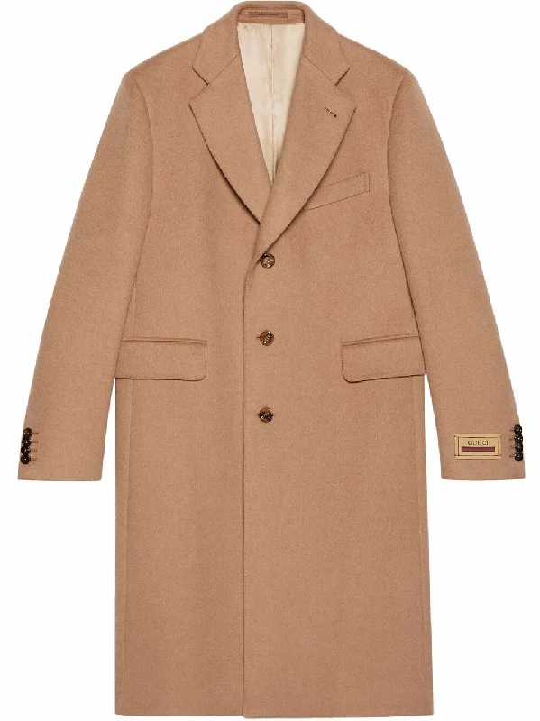 Label wool coat