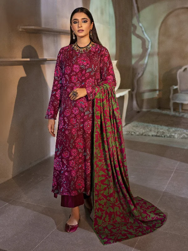 3 Piece Khaddar Suit-Printed (Unstitched)