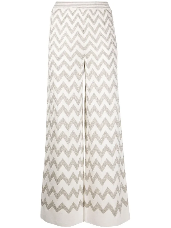 Zig-Zag straight trousers