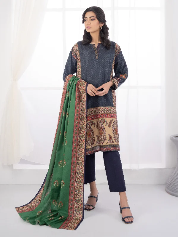 2 Piece Khaddar Suit-Printed (Unstitched)